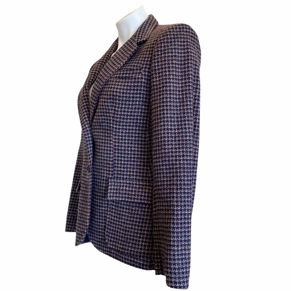 THE VILLAGER Vintage Plaid Wool Single Breasted Blazer Size 10 - Picture 4 of 8